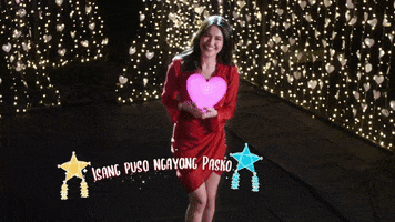 Flying Kiss Christmas GIF by GMA Network