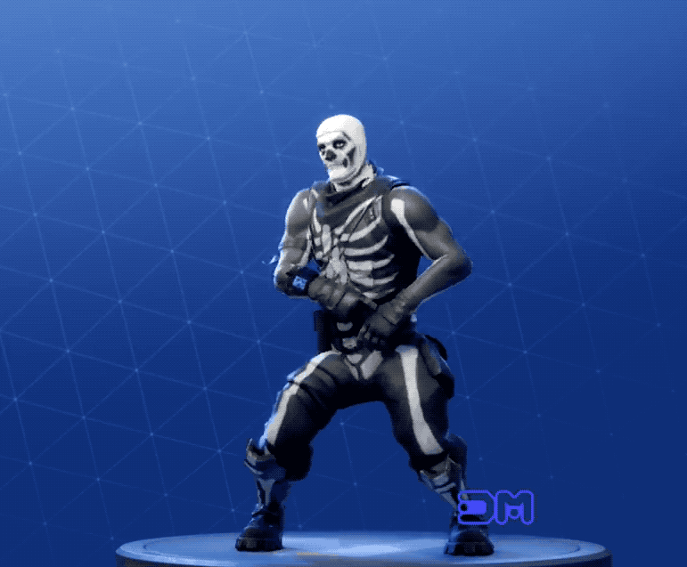 - skeleton doing fortnite dance