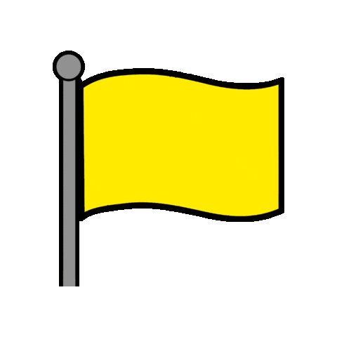 Yellow Flag Sticker by Sampsoid