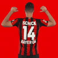 Patrik Schick Number GIF by Bayer 04 Leverkusen
