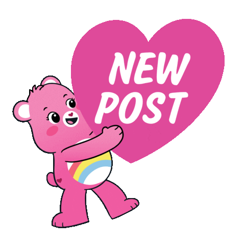 New Post Cheer Bear Sticker by Care Bear Stare!