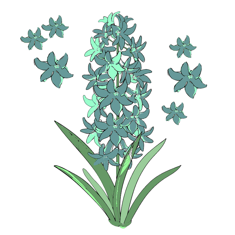 Flower Plant Sticker by Wild Spirit Fragrances