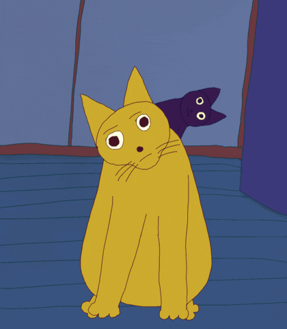 Yellow Cat Cartoon - cuteanimals