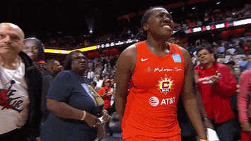 Excited Womens Basketball GIF by WNBA