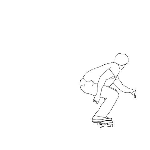 Skateboarding Sticker