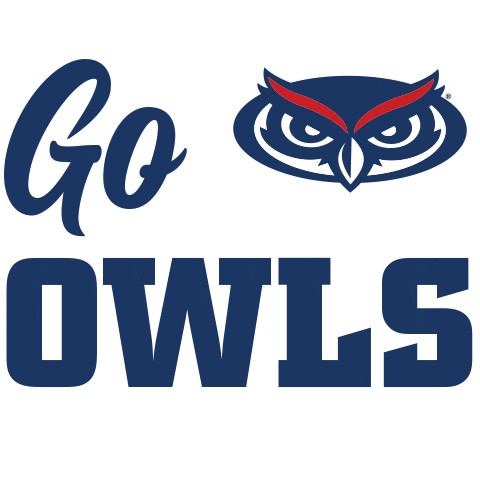 Transparency Go Owls Sticker by Florida Atlantic University