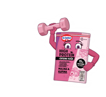 High Protein Pink Sticker by droetker_srbija