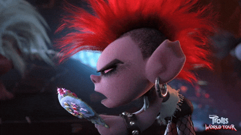 Trolls World Tour GIF by DreamWorks Trolls - Trolls World Tour GIF by DreamWorks Trolls