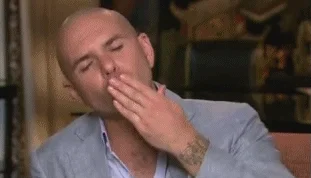Pitbull Blow Kiss GIF