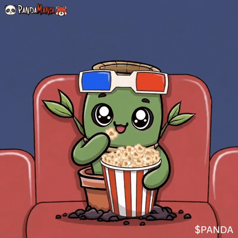 Chilling Movie Theater GIF by PandaMania