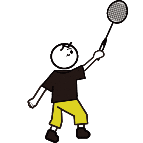 Badminton Sticker