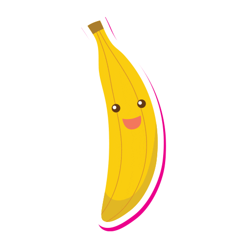 Banana Fruits Sticker by Telekom Romania for iOS & Android | GIPHY
