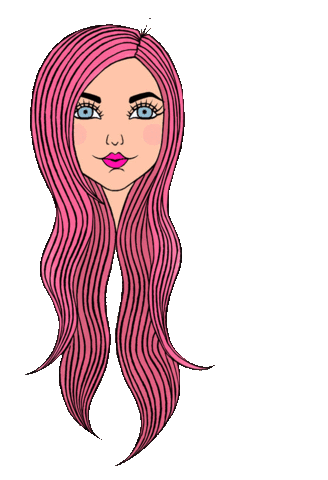 Ash Pink Hair Sticker by The Alchemized Life Podcast