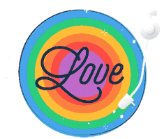 Rainbow Love Sticker by Easil
