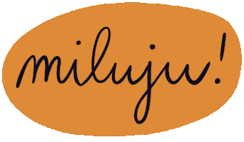 Miluju Dekuju Sticker by by Terez K.