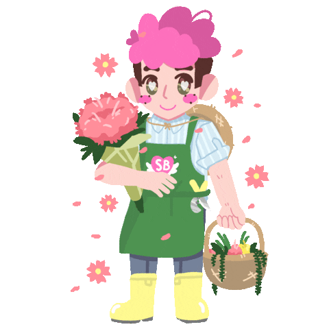 Pink Flowers Sticker