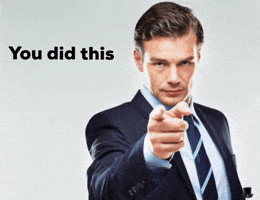 Top Hat Point At Camera GIF