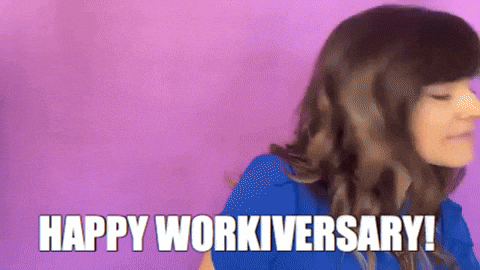 Work Anniversary GIF by Your Happy Workplace - Find & Share on GIPHY