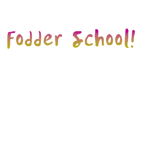 Fodder School Sticker by willaworkshops
