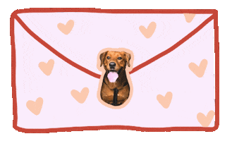 Dog Hearts Sticker