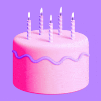 Birthday Cake Pink GIF