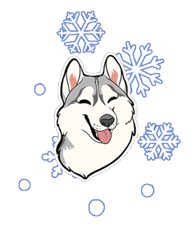 Siberian Husky Love Sticker by Gone to the Snow Dogs