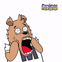 Oh My God Reaction GIF by Meme World of Max Bear