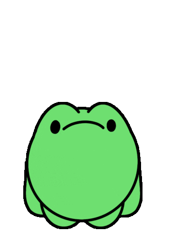 Frog Wow Sticker by whitaswhit