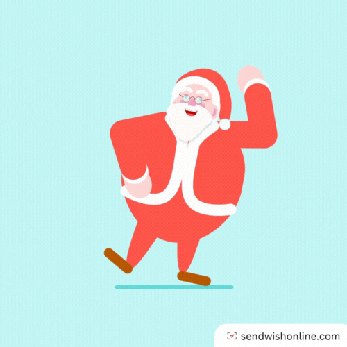 Happy Santa Claus GIF by sendwishonline.com