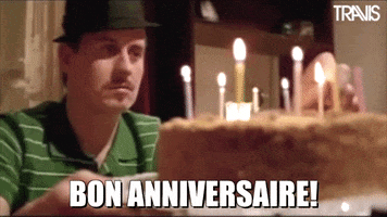 French Anniversaire GIF by Travis