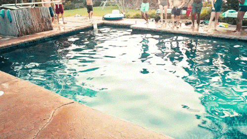 summer pool GIF by Frappuccino