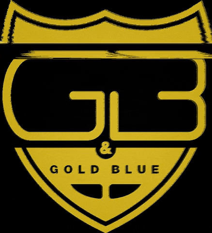 Gold_Blue logo workout yellow gold GIF