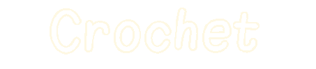 Calligraphy Crochet Sticker
