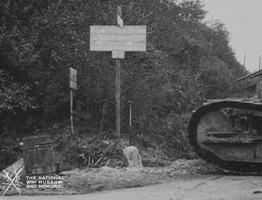 NationalWWIMuseum black and white german tank military GIF