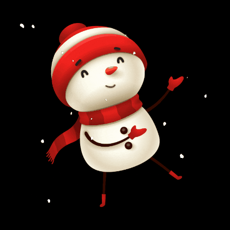 Natal Snowman GIF