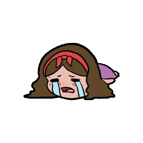 Sad Girl Crying Sticker