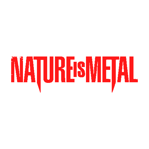 Nim Watermark Red Sticker by Nature Is Metal