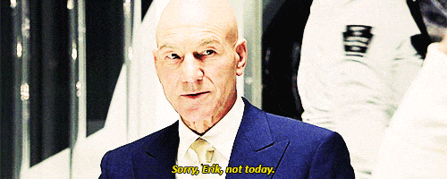 charles xavier not today GIF