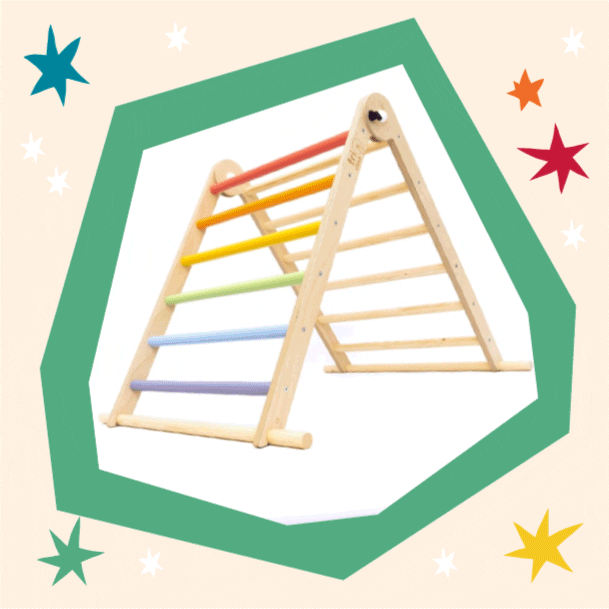 LoveBabipur pikler made in wales ethical toys triclimb GIF