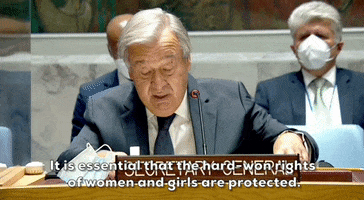 Antonio Guterres Afghanistan GIF by GIPHY News