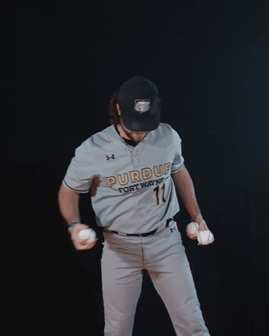 Baseball Juggle GIF by Purdue Fort Wayne Athletics