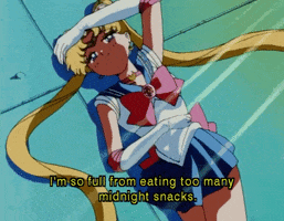 sailor moon snacks GIF