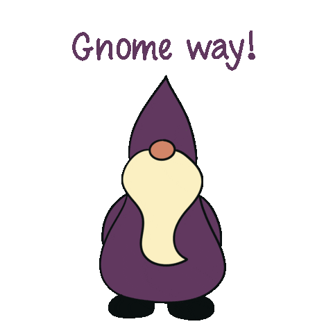 No Way Gnome Sticker