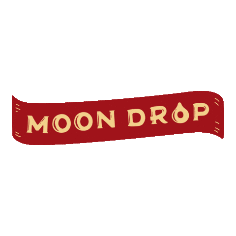 moon drop Sticker
