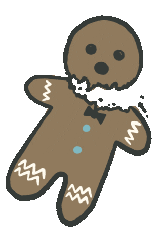 Baking Gingerbread Man Sticker by Madeline Edwards