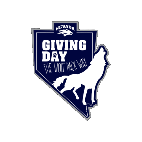 Giving Day Sticker by Nevada Wolf Pack
