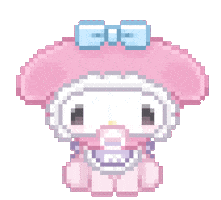 My Melody Pixel Sticker