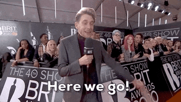 Here We Go Brits GIF by BRIT Awards