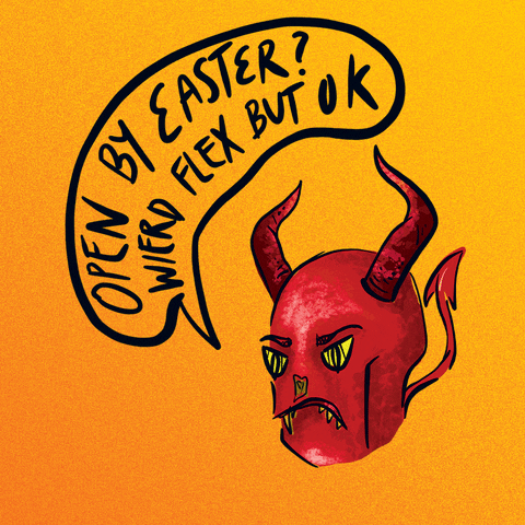 Devil Easter GIF by INTO ACT!ON