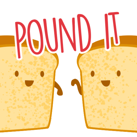 Pound Cake Fist Bump Sticker by Sara Lee Desserts